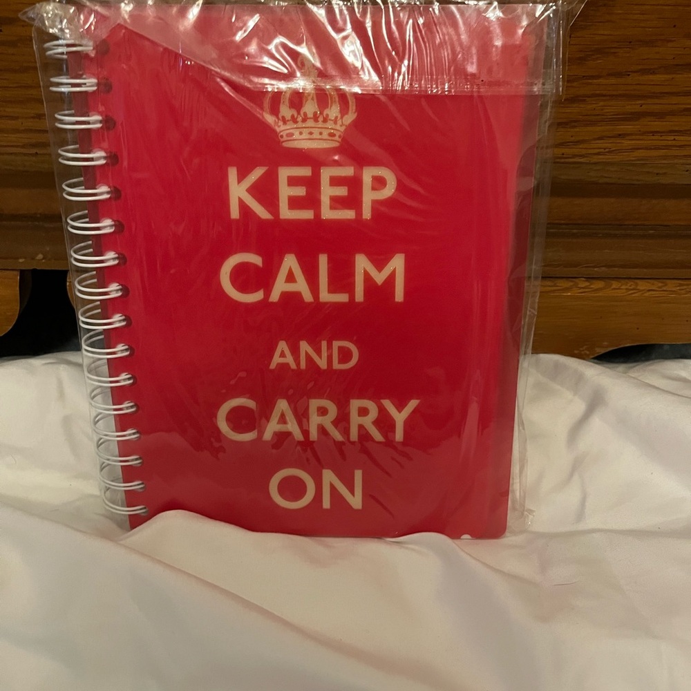 keep calm & carry on small notebookk